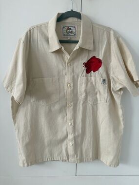Mira Flores custom embroidered shirt